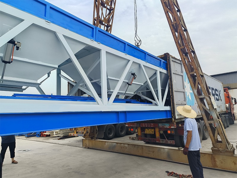 MHZS180 180m3/h Foundation-free Concrete Batching Plant